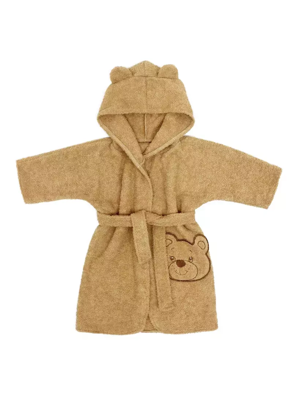 М3/1 Халат с капюшоном "Мишка" бежевый