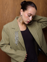 Серьги "Bubble bumboo" Silver