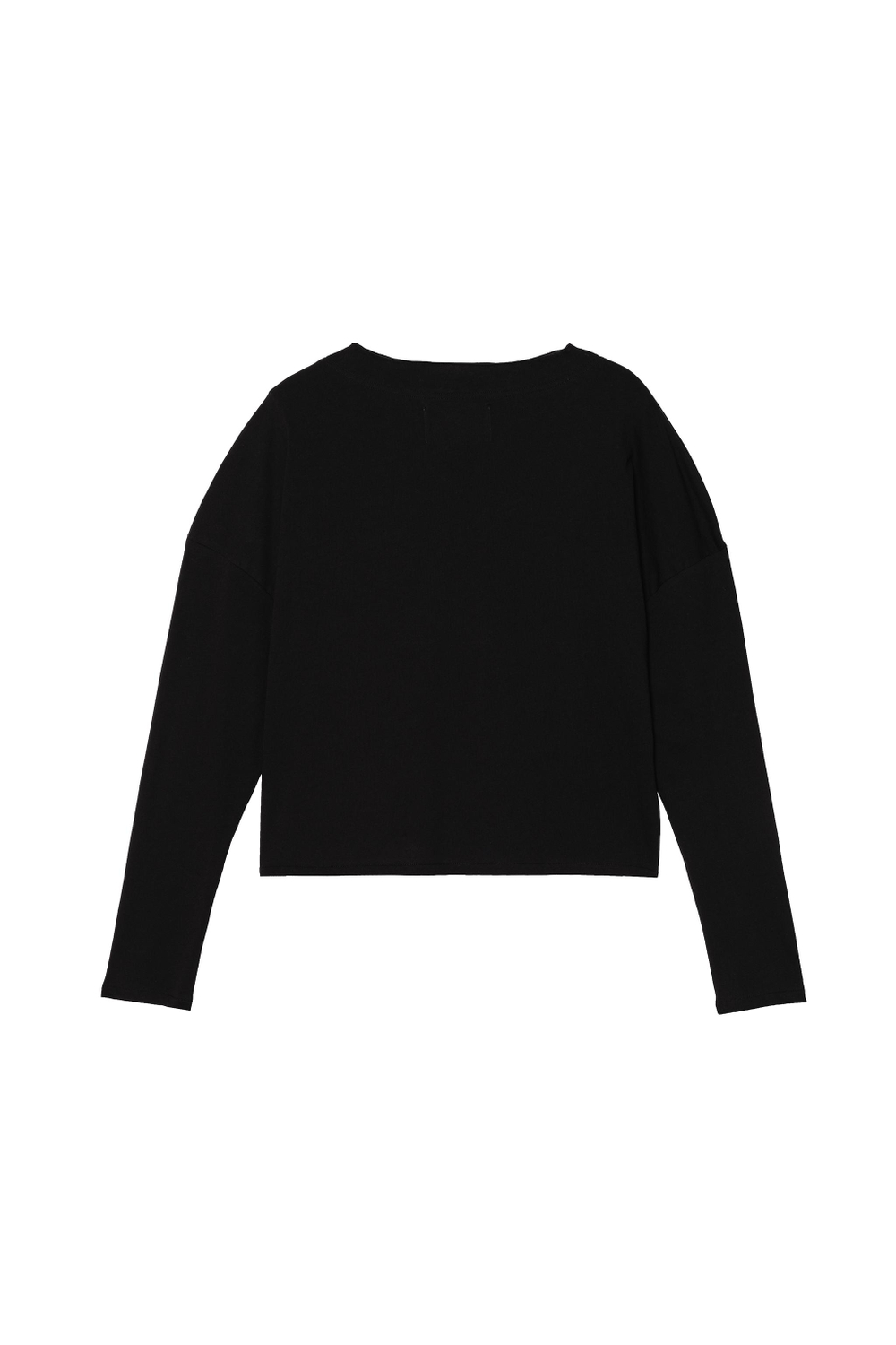 ZARA X BENITO ANTONIO ФУТБОЛКА УКОРОЧЕННОГО КРОЯ С ДЛИННЫМИ РУКАВАМИ, ЧЕРНЫЙ