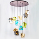 796229 Люстра CARAMELLO LED 12х6W 1400LM КОФЕЙНЫЙ/МУЛЬТИКОЛОР 3000K