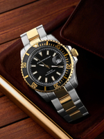 Часы кварцевые Neptune, black gold