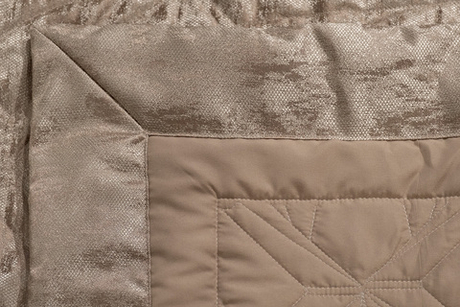 Покрывало 260х260 Garda Decor Houston Кристалло бежевое со стежкой