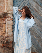 Рубашка удлиненная oversize