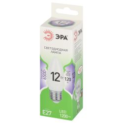 Лампа светодиодная ЭРА GREEN LINE LED B35-12W-865-E27 GL E27 12 Вт свеча холодный свет | Лампы cветодиодные Свеча (B/C)