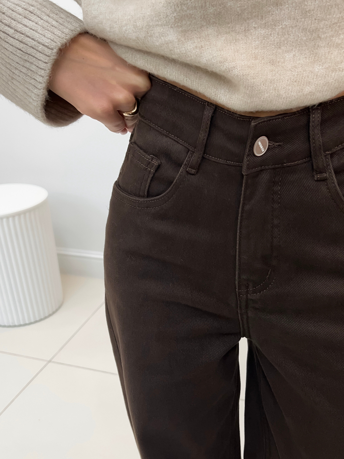 Джинсы Straight fit Brown