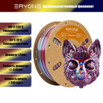 Пластик Eryone Silk Twisted Rainbow PLA 1.75mm 1kg Psychedelic-Red & Yellow & Blue