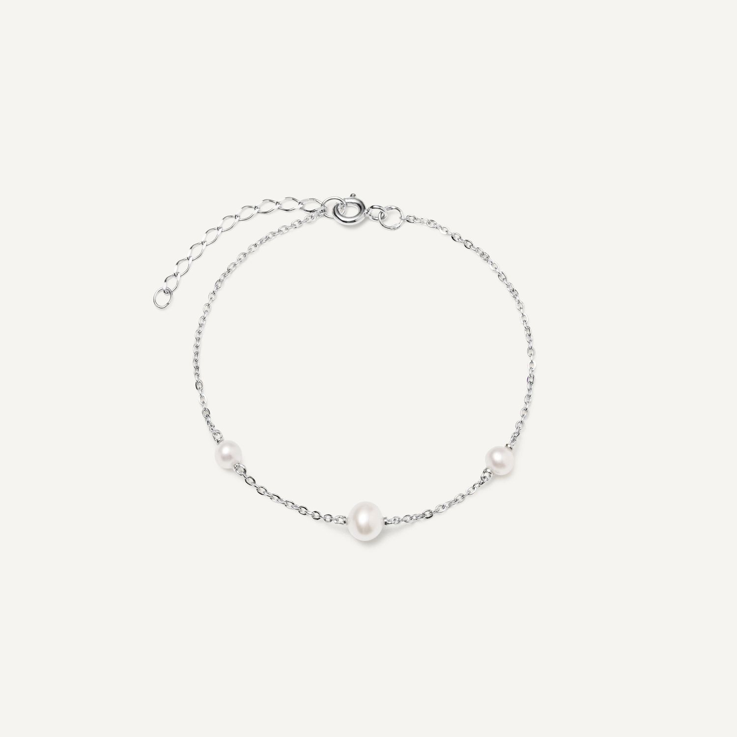 Браслет Three Pearls Bracelet Silver