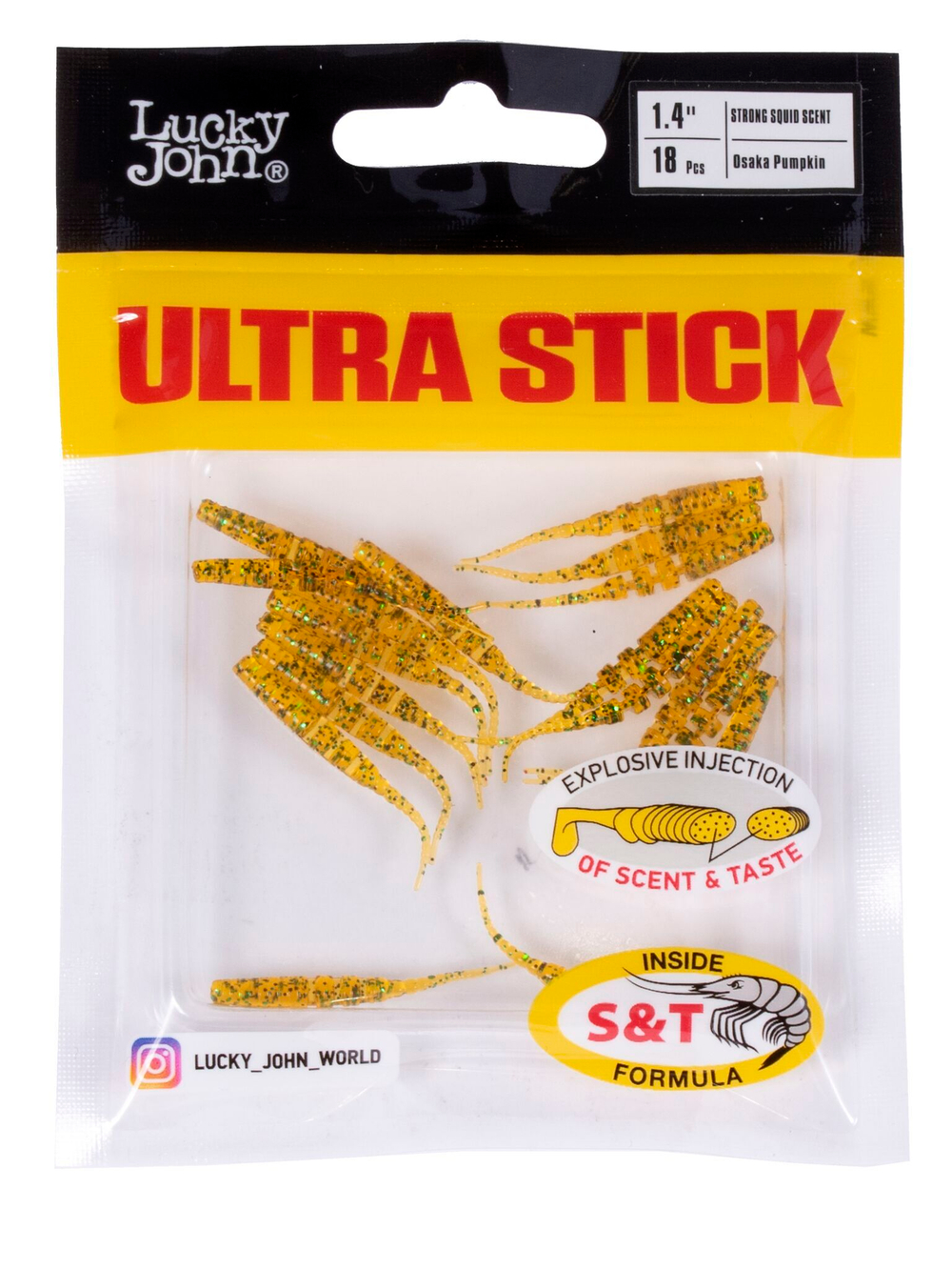 Слаги съедобные искусственные LJ Pro Series ULTRA STICK 1,4in (03.50)/PA19 18шт.