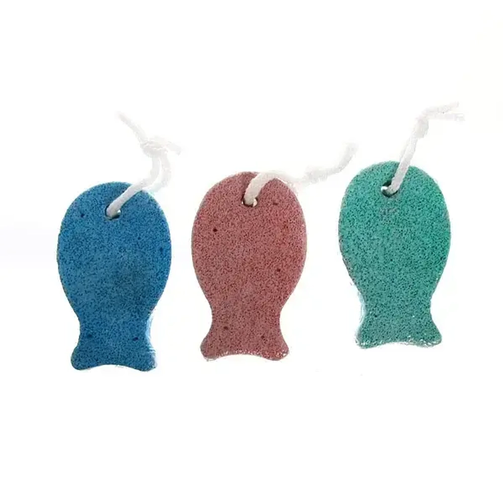 Пемза для ног «Pedicure - Hit», форма рыбка, цвет в ассортименте 9*5см