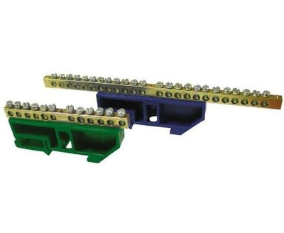 Шина 0 N 63.12 изолятор на DIN-рейку латунь sn0-63-12-d EKF