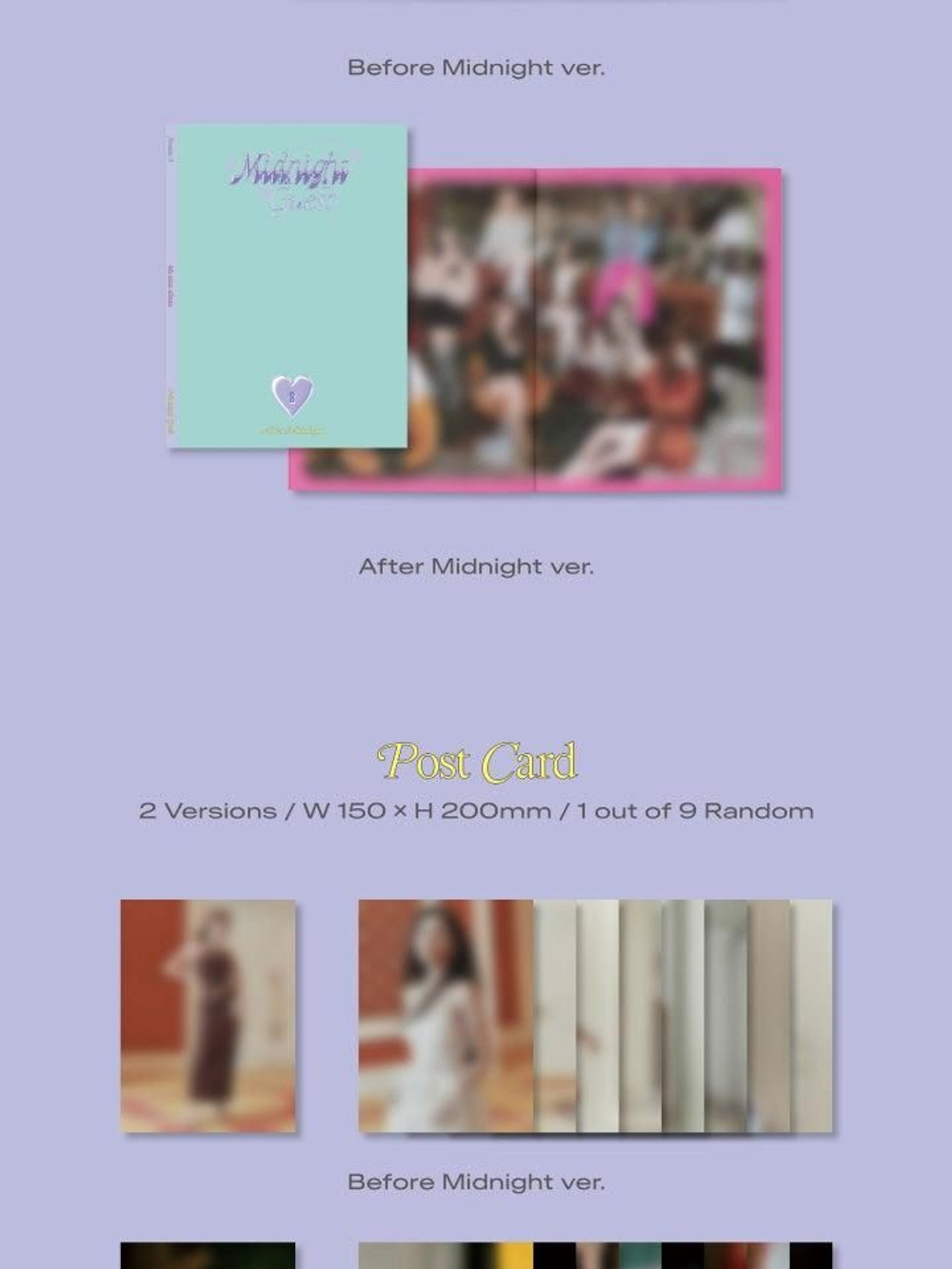 Альбом fromis_9 - Midnight Guest 4th Mini Album 2 Version SET