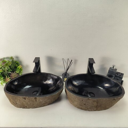 Раковина из речного камня ПАРА! RS-64966 50*33*15 0865