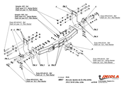 Фаркоп IMIOLA M.007 Mercedes Sprinter 3550 мм/4025 мм фургон 1995-2006, Sprinter Classic 2013-, Volkswagen 3550 мм/4025 мм 1995-2006(паспорт и сертификат в комплекте)(без электрики)