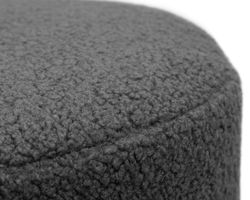 Пуф DOBRIN DANNY BLACK (темно-серое букле (16))