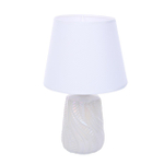 8212/1T CLASSI LN26 475 белый жемчужный/белый, керамика/текстиль Настольная лампа Е27 1*60W 220V SINNA