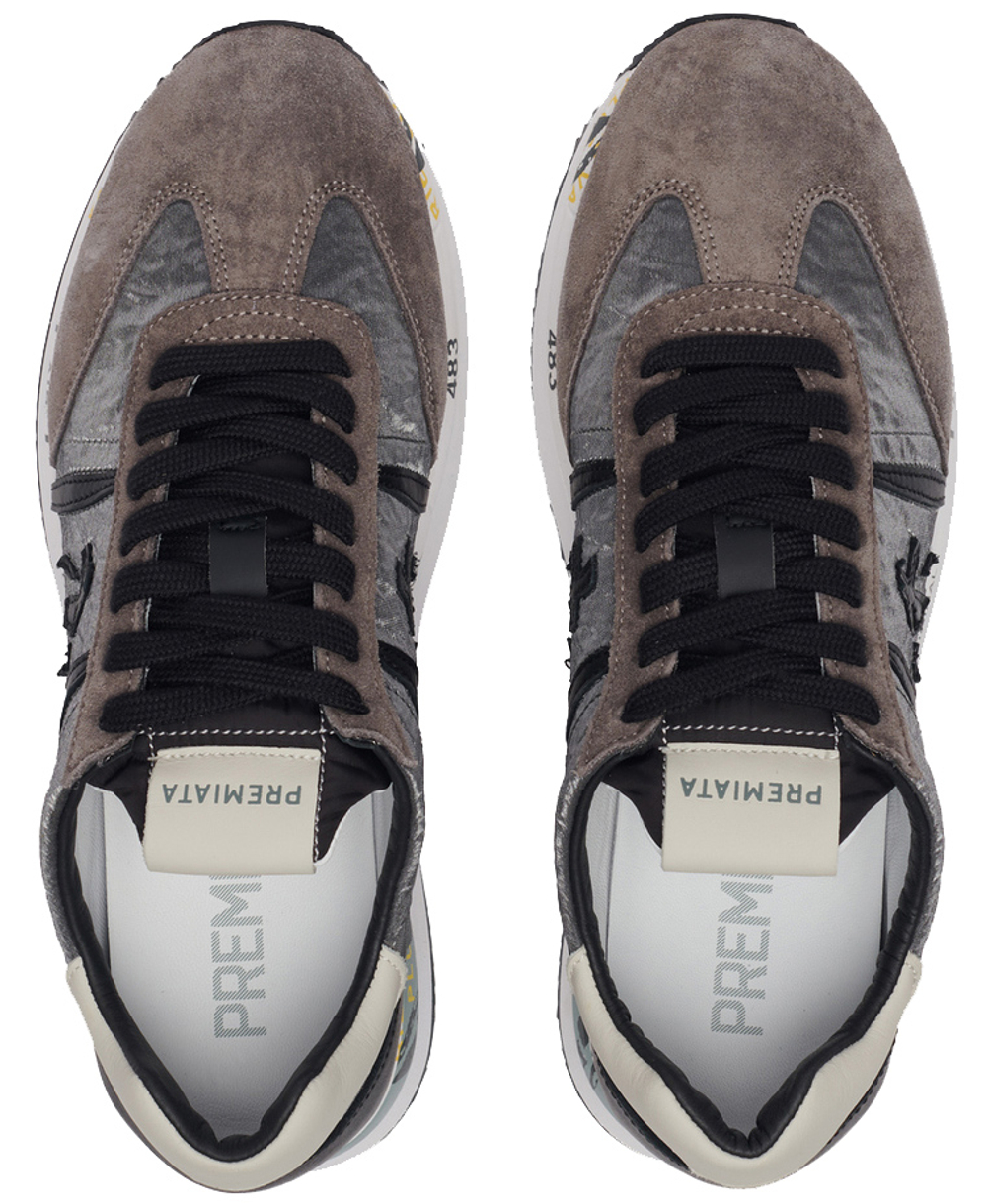 Premiata Conny 1493 серые с коричневым