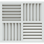 Решетка потолочная 4ПН 600х600