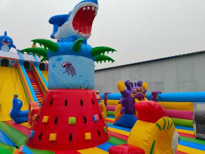 Коммерческий надувной батут «На морском дне 2», 20*10*8,5 м.