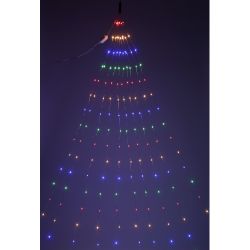 ENIN -2NM ЭРА Гирлянда LED Дождик 10 нитей 2 метра мультиколор 220V