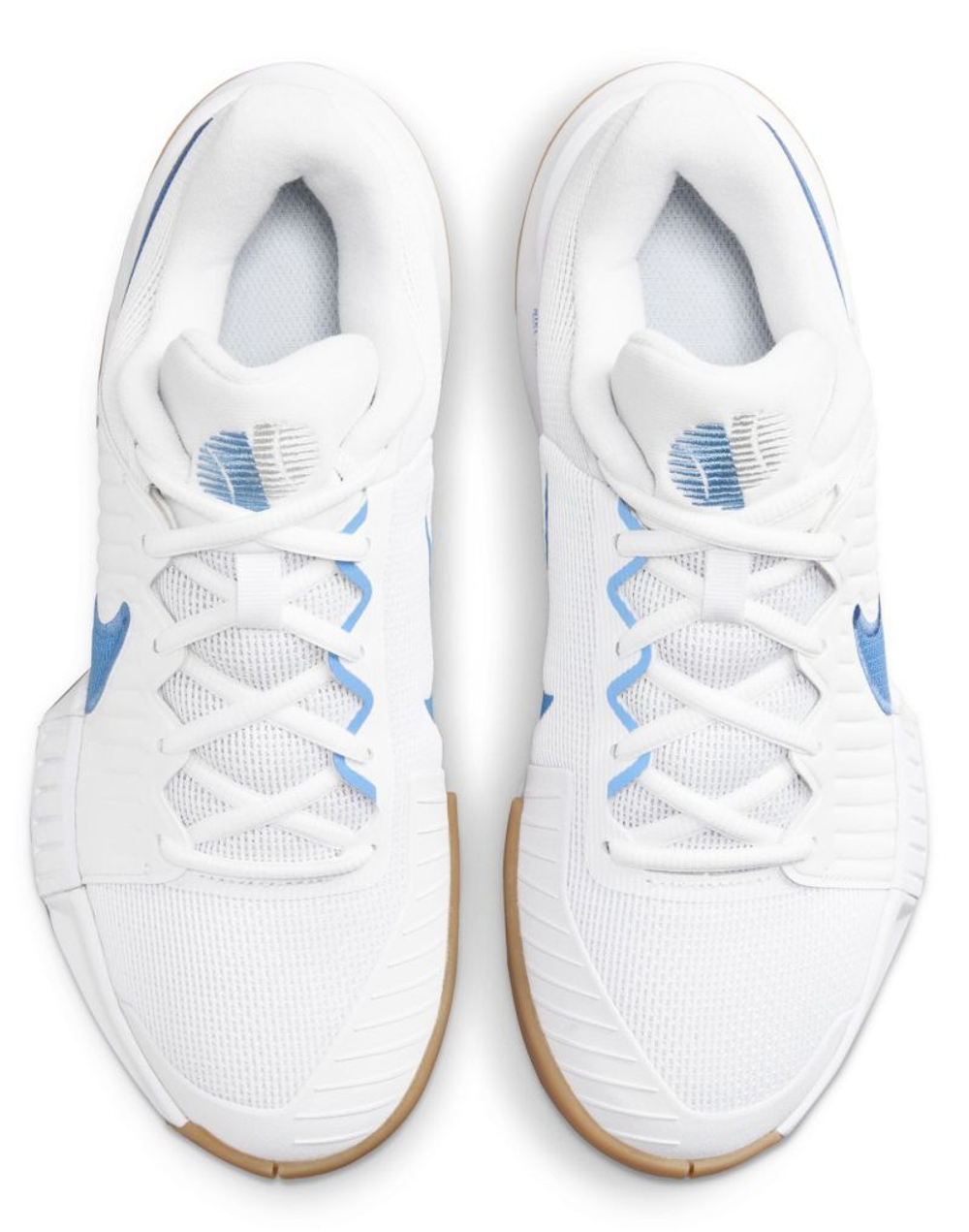 Женские Кроссовки теннисные Nike Zoom GP Challenge Pro - white/light blue/sail/gum light brown