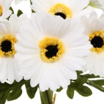 Цветы искусственные «Natur» 33см Герберы 7шт белые