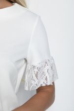 Блуза Натэлла (молочная) Б11134 LT Collection
