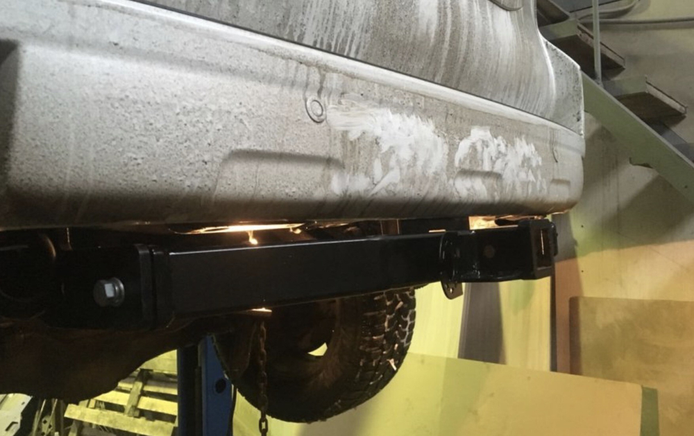 Фаркоп под квадрат для Toyota Land Cruiser Prado 120-150, Surf 212 , Lexus GX460 (усиленный), с 2002 г., Бизон.FA 1009-E