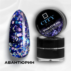 CITY NAIL STARLETTE Gel Авантюрин