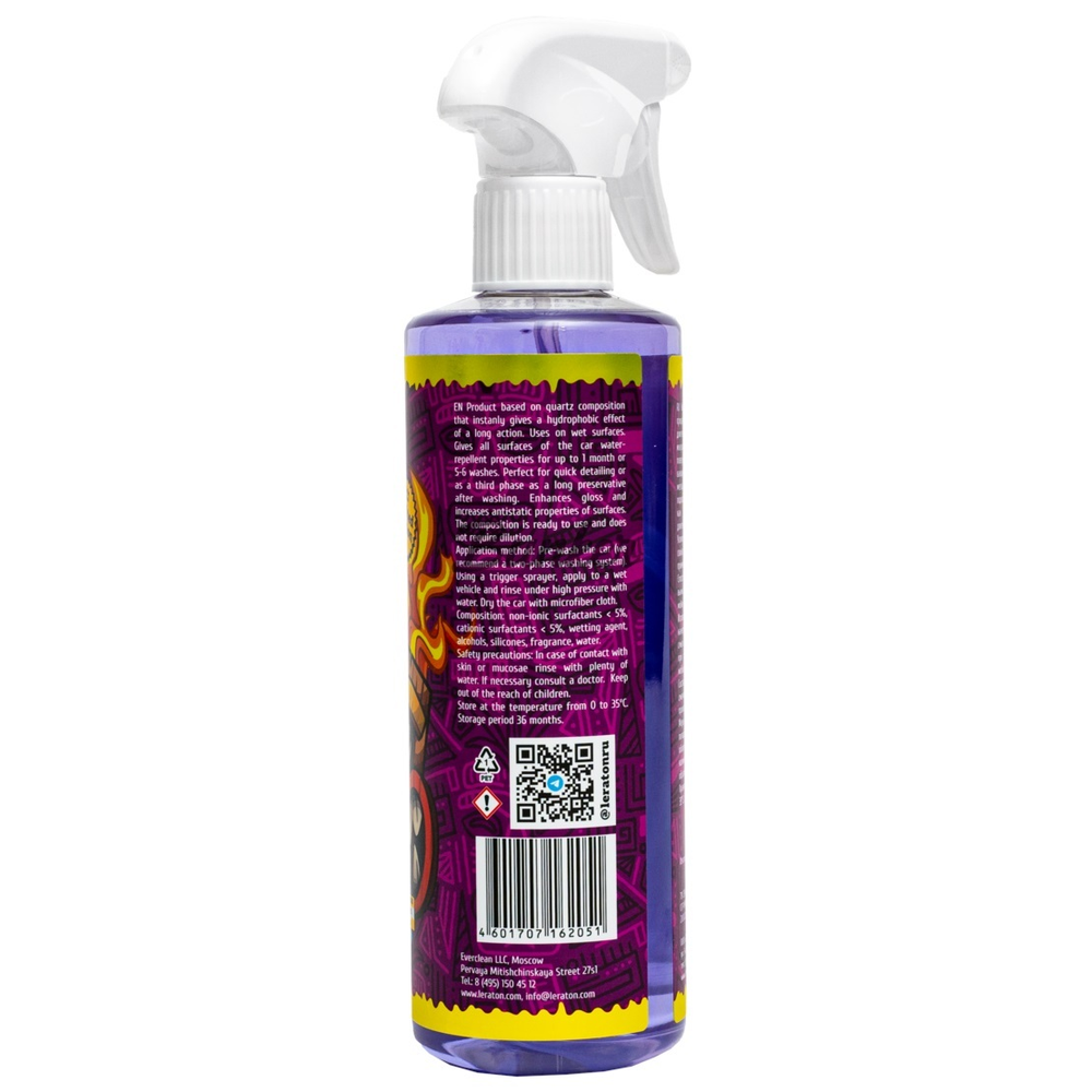 Кварцевый состав для быстрого блеска и гидрофоба LERATON S6 GRAPE 473мл