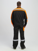 Костюм Вивантек-2 СОП (тк.Смесовая МВО,240) п/к, черный/оранжевый