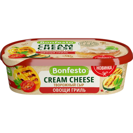 Cыр Bonfesto Cream Cheese овощи гриль 65% 140 гр