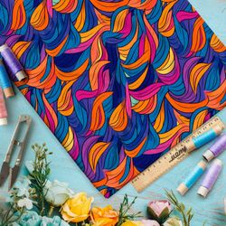 Ткань премиум сатин волшебные рисунки фантазии