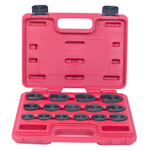 МАСТАК (0261-15C) Набор разрезных ключей 3/8"&1/2" (воронья лапка), 8-24 мм, кейс, 15 предметов