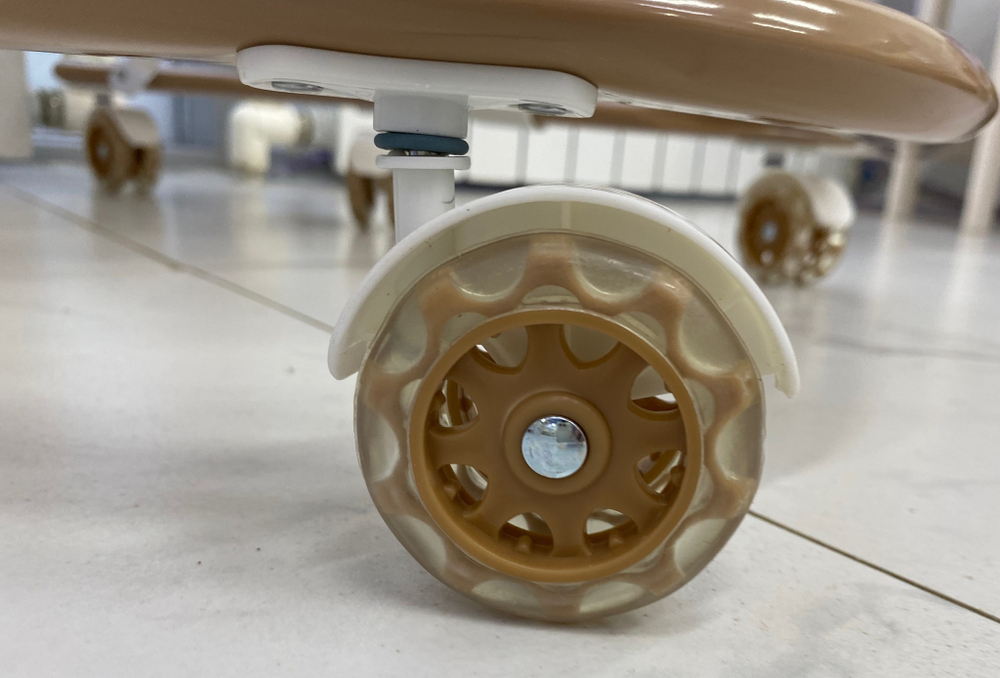 Ходунки SBL 5401 U (Teddy Bear), бежевый (силиконовые колеса)