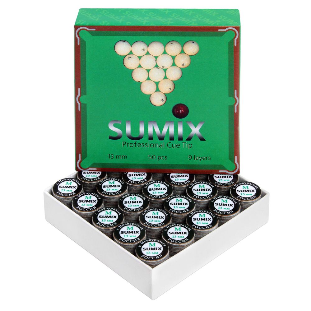 Наклейка для кия SUMIX ø13мм Medium с фиброй 1шт.