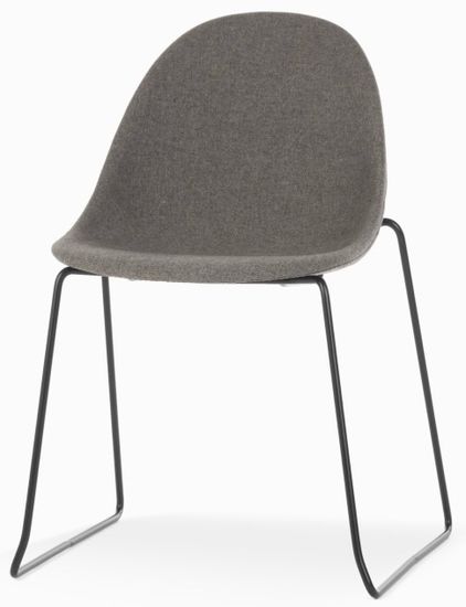 Стул Vivid Soft черные ножки, серая ткань