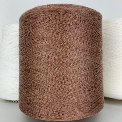 TRANSFORMARE ; 50% кашемир, 50% PVA, ; 2500м /100гр; цвет: коричневый кирпичный, пайетки золото