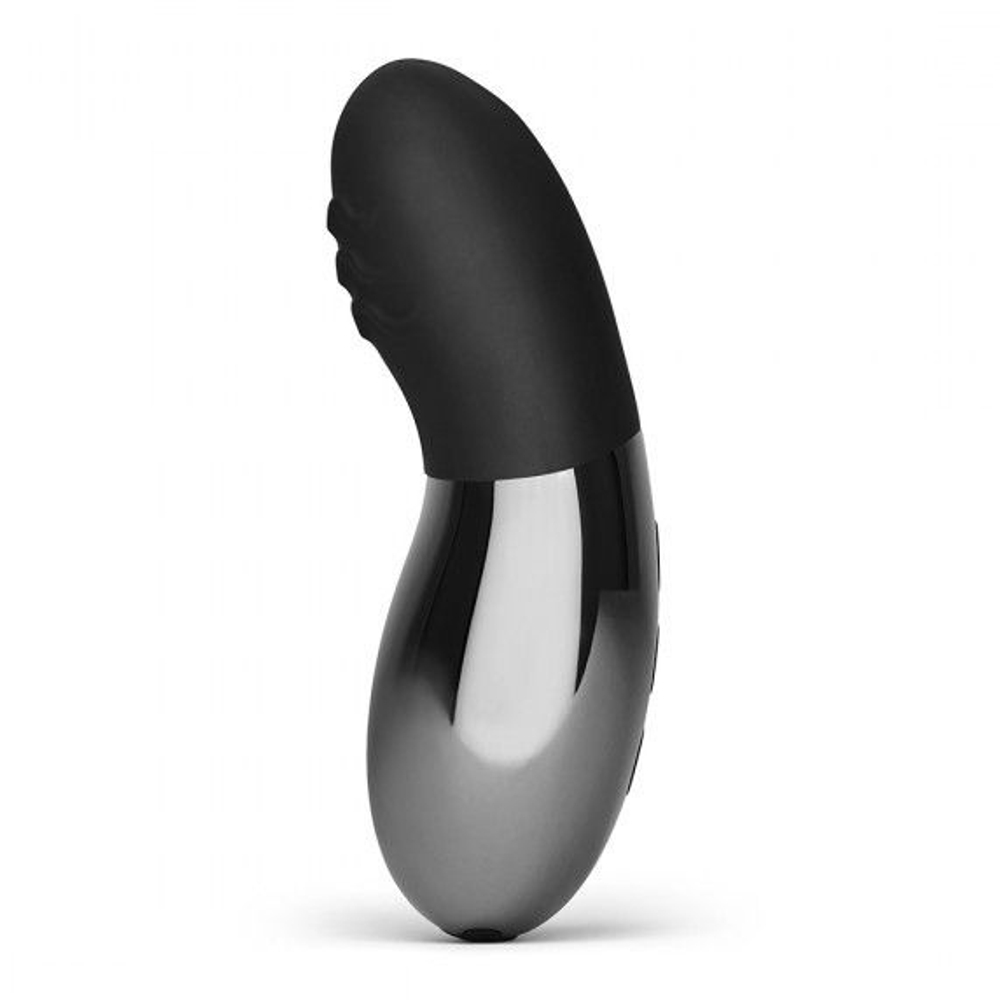 Чёрный утяжеленный премиум-вибратор 9,6см Le Wand Point Black LW-016-BLK