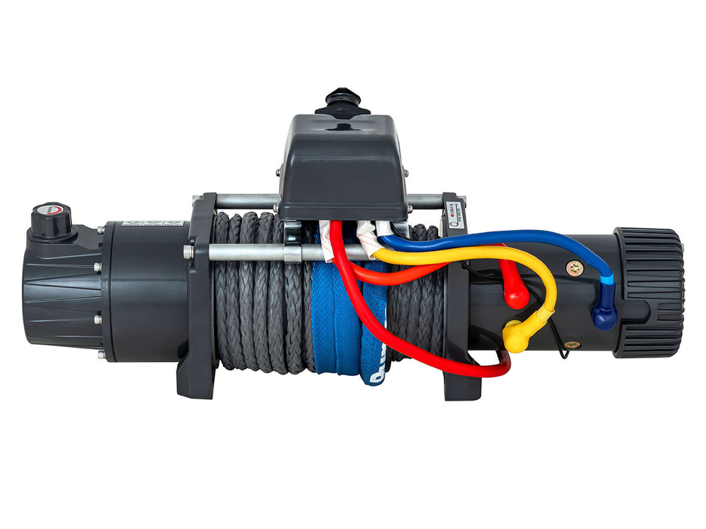 Лебёдка электрическая двухскоростная 12V Runva 12000 lbs 5443 кг (синтетический трос)