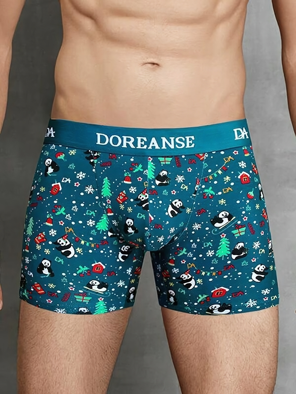 Мужские трусы-боксеры Doreanse Panda (Размер: M) (Цвет: изумрудный)