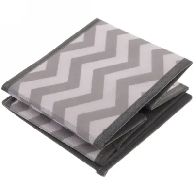 Короб - органайзер складной для хранения вещей «РОНА», цвет пыльно - серый, 15*15*13см