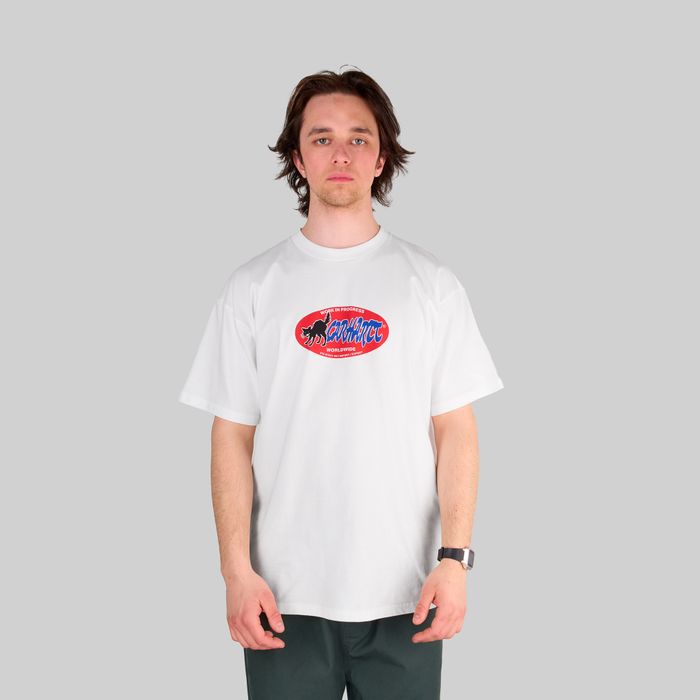 Футболка мужская Carhartt WIP Cat Sticker артикул:I032886_white - купить в магазине Дайс