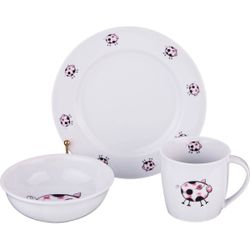 НАБОР ПОСУДЫ НА 1 ПЕРСОНУ 3 ПР.: КРУЖКА 300МЛ+ТАРЕЛКА 21,5СМ + САЛАТНИК 15СМ.