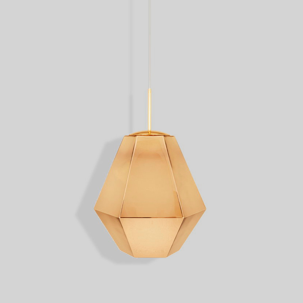 Pendant design lamp  Cut Tall by Tom Dixon (Gold)