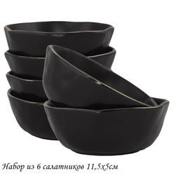 Lenardi 118-009 Набор из 6 салатников 11,5х5см МАРОККО в под.уп.(х16)Фарфор