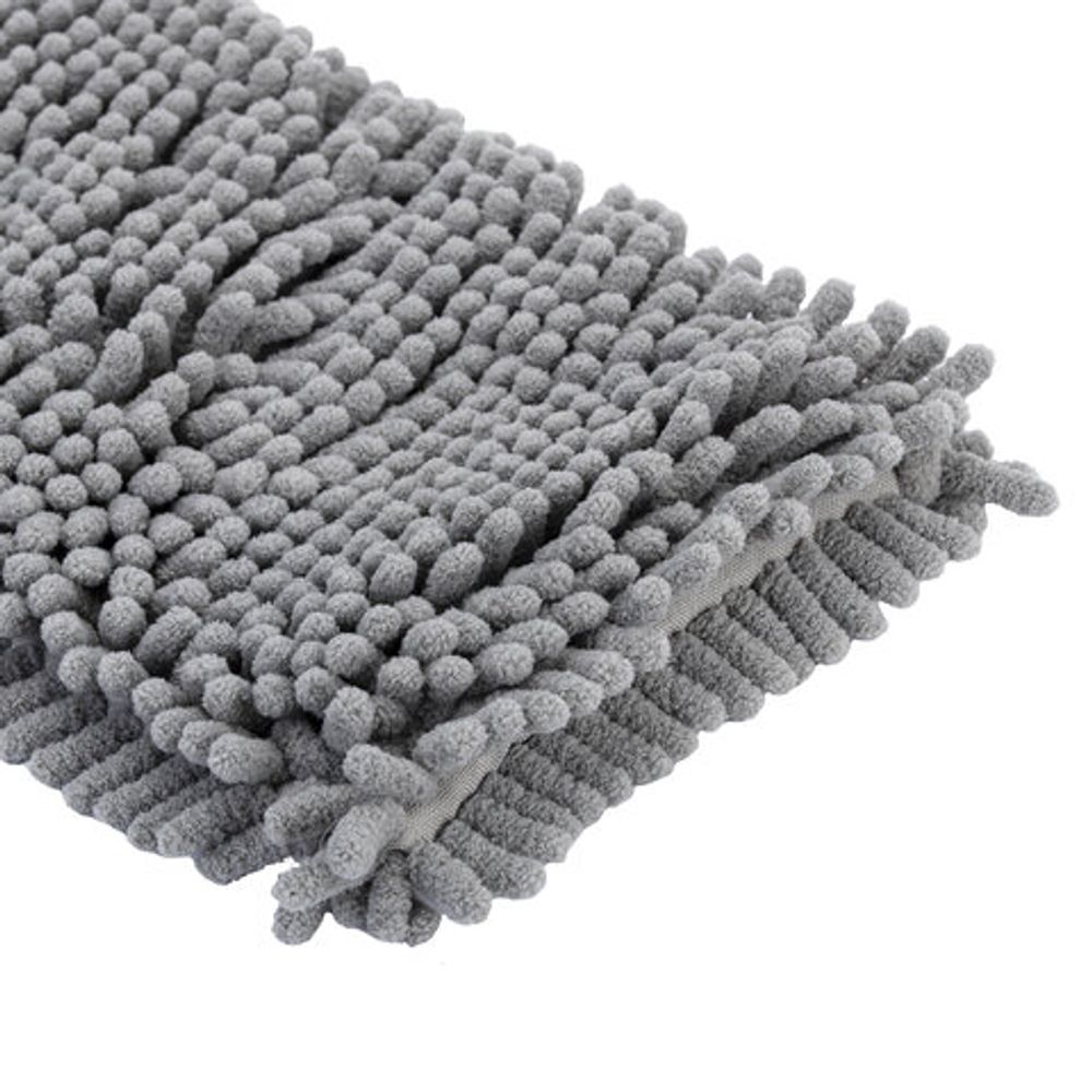 Швабра с флаундером 40 см, составной черенок 120 см, МОП микрофибра/абразив + МОП СИНЕЛЬ, PERKLIN (ПЕРКЛИН), 700987