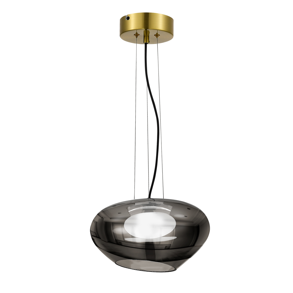 SL6019.303.01 Светильник подвесной ST-Luce Латунь/Дымчатый, Белый LED 1*10W 3000K