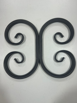 Кованый элемент Вензель 270x150 мм профильная труба 15х15мм