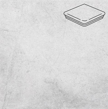 Stroeher - Keraplatte Aera 720 baccar 345x345x12 артикул 9331 - Угловая клинкерная ступень - флорентинер