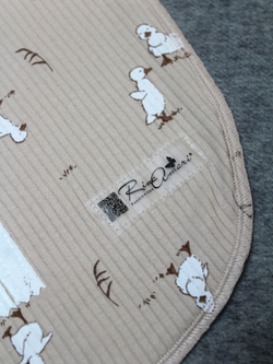 Пеленальный кокон Утята РУБЧИК Светлый кофе RinaAmari